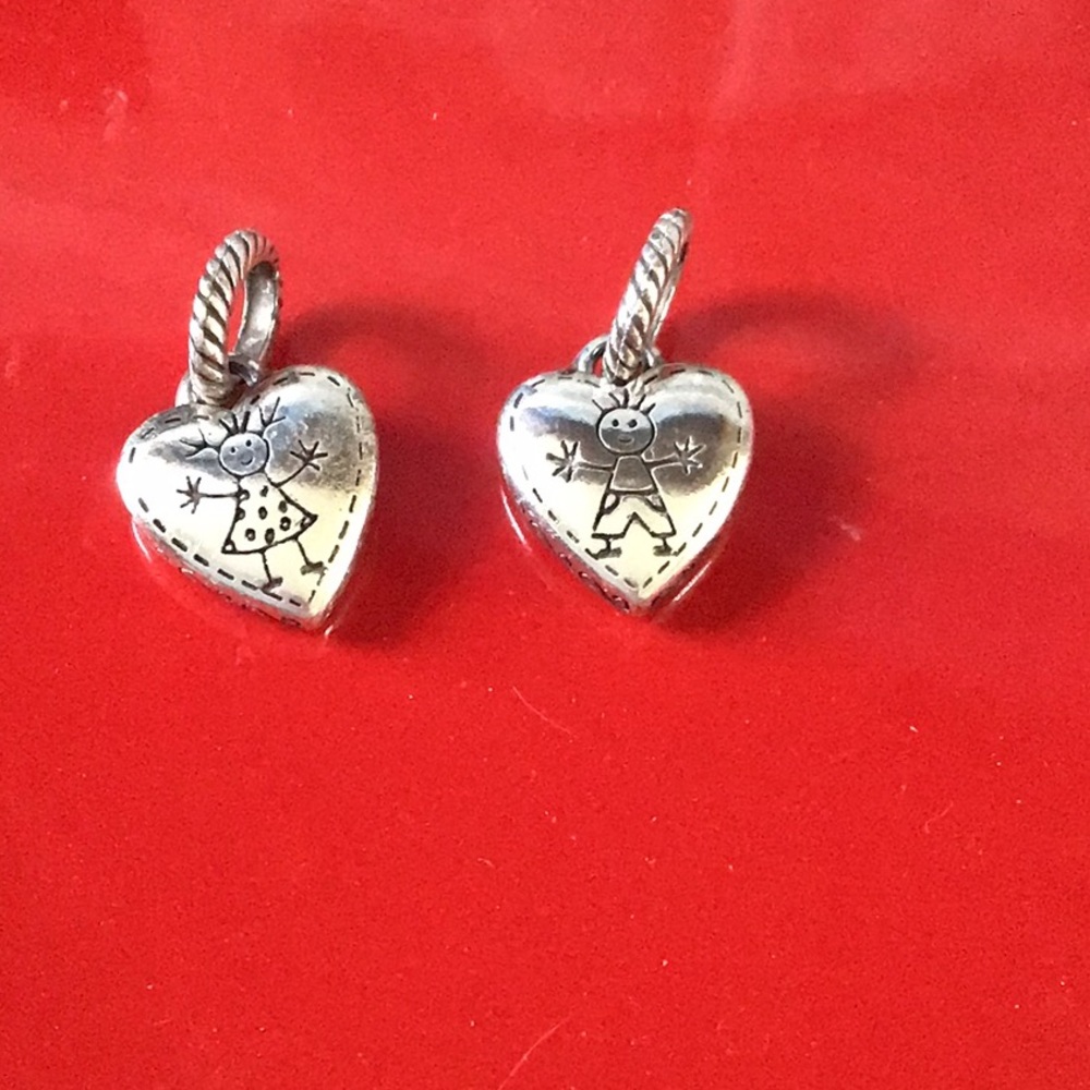 Brighton Boy/Girl Heart Charms - Picture 2 of 4